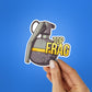 TOP FRAG Sticker waterproof vinyl decal for laptop, bike, car & bottle