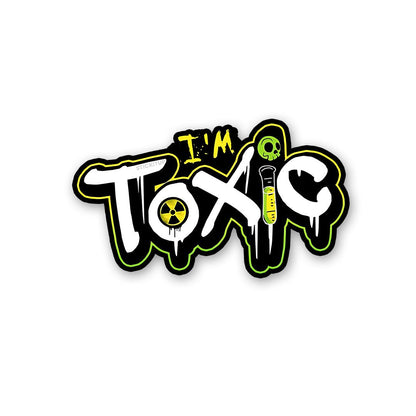 Toxic Sticker waterproof vinyl decal for laptop, bike, car & bottle