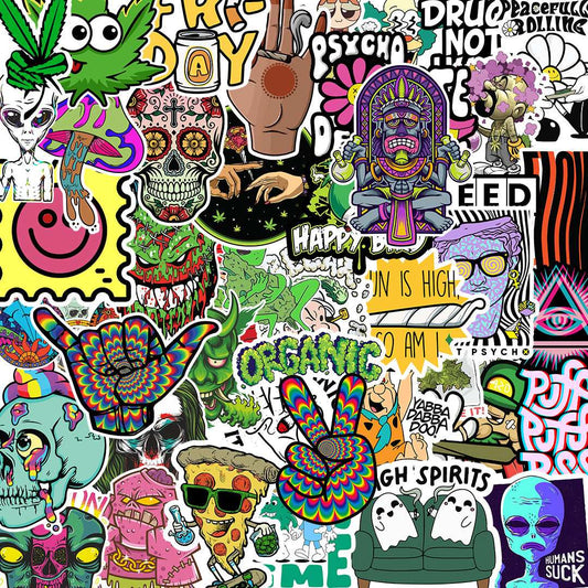 Trippy Sticker Packs [50 sticker] - STICK IT UP