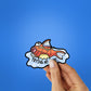 Trying My Best Sticker waterproof vinyl decal for laptop, bike, car & bottle