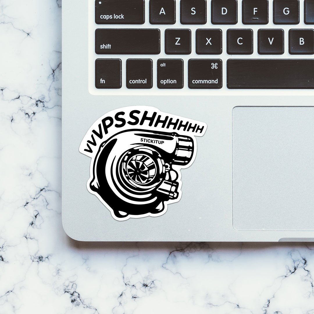 Turbo Charger Sticker waterproof vinyl decal for laptop, bike, car & bottle
