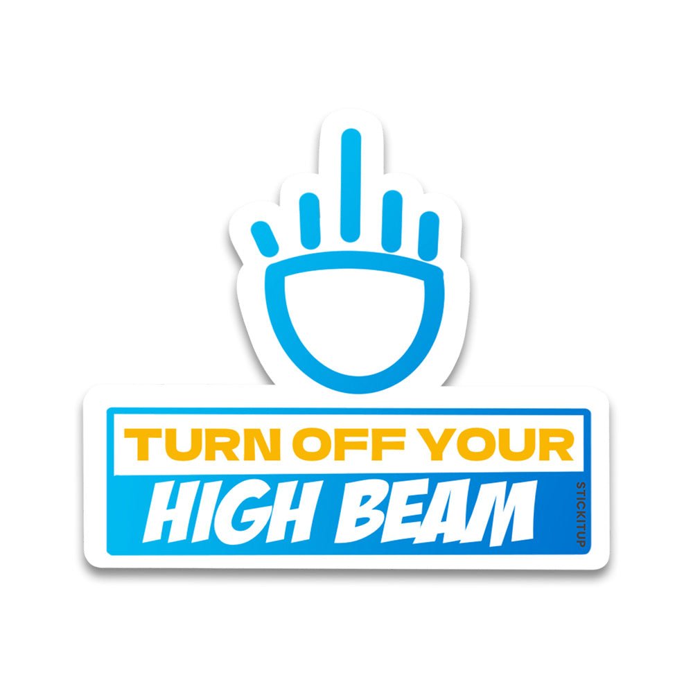 Turn Off Your Bumper Sticker waterproof vinyl decal for laptop, bike, car & bottle