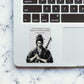 Two Sword Samurai Glitter Sticker