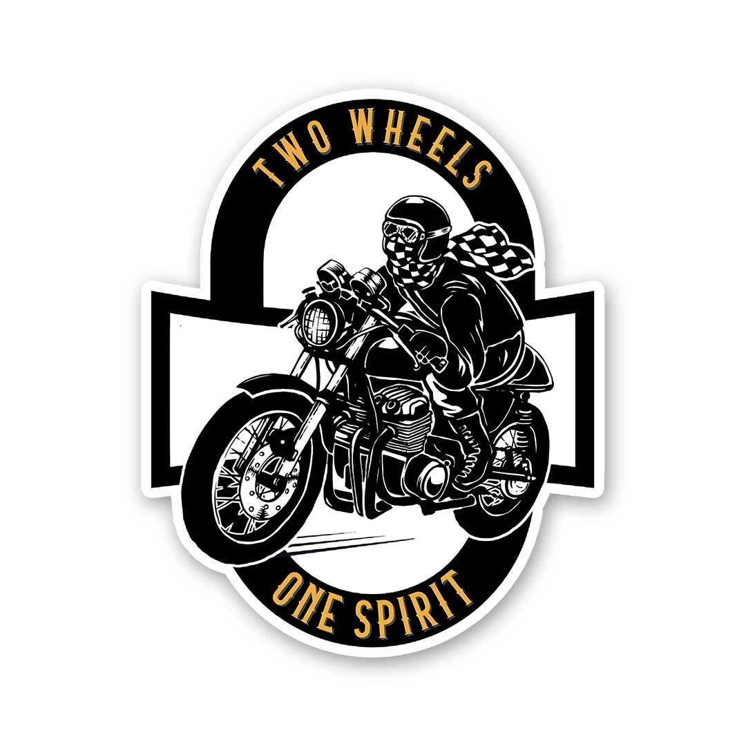 Two Wheels One Spirit Sticker - Stickers | STICK IT UP