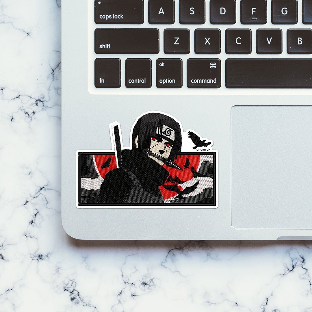 Uchiha Killer Sticker waterproof vinyl decal for laptop, bike, car & bottle