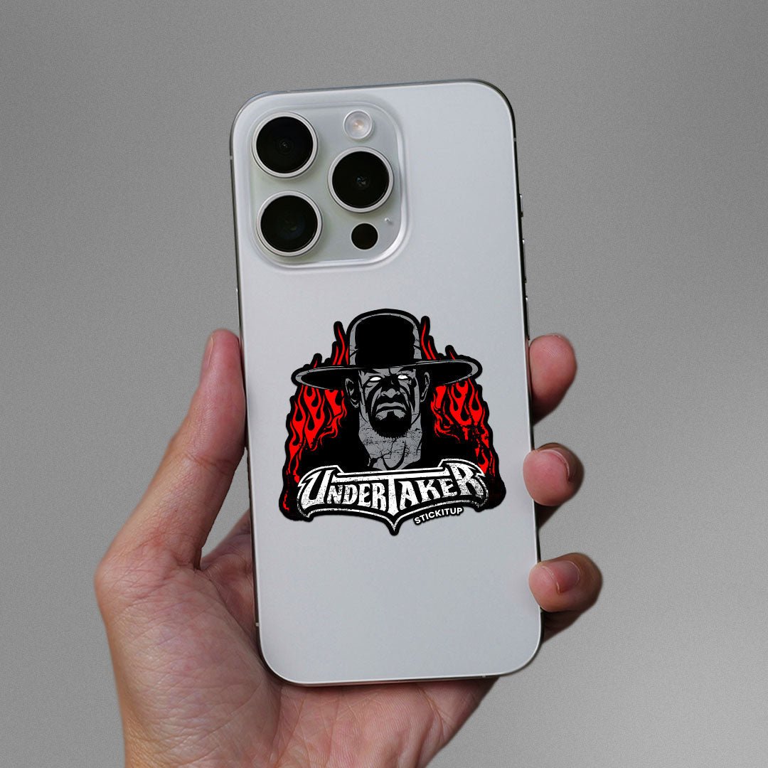 UNDERTAKER Sticker waterproof vinyl decal for laptop, bike, car & bottle