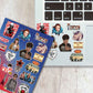 Upside - Down Sticker Sheet waterproof vinyl decal for laptop, bike, car & bottle