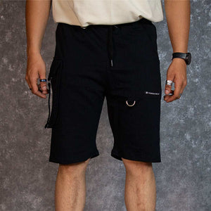 UTILITY BLACK SHORTS - STICK IT UP