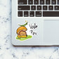 Vada Pav Sticker waterproof vinyl decal for laptop, bike, car & bottle