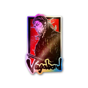 Vagabond Ronin Spirit Holographic Sticker waterproof vinyl decal for laptop, bike, car & bottle