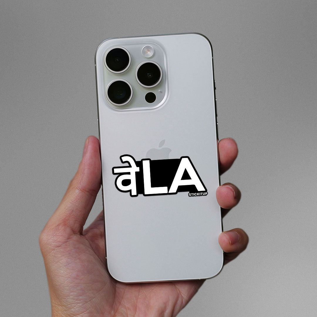 VELLA Sticker waterproof vinyl decal for laptop, bike, car & bottle