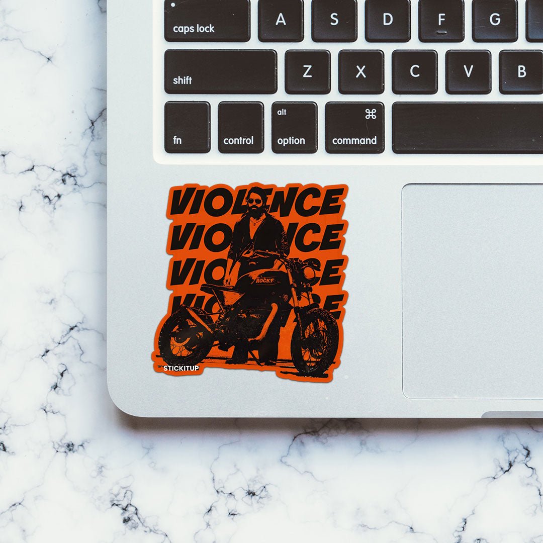 Violence Violence Violence Sticker waterproof vinyl decal for laptop, bike, car & bottle