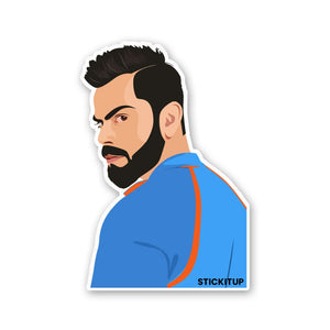 Virat Koli 0.2 Sticker waterproof vinyl decal for laptop, bike, car & bottle