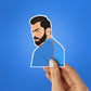 Virat Koli 0.2 Sticker waterproof vinyl decal for laptop, bike, car & bottle