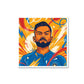 Virat Sticker waterproof vinyl decal for laptop, bike, car & bottle