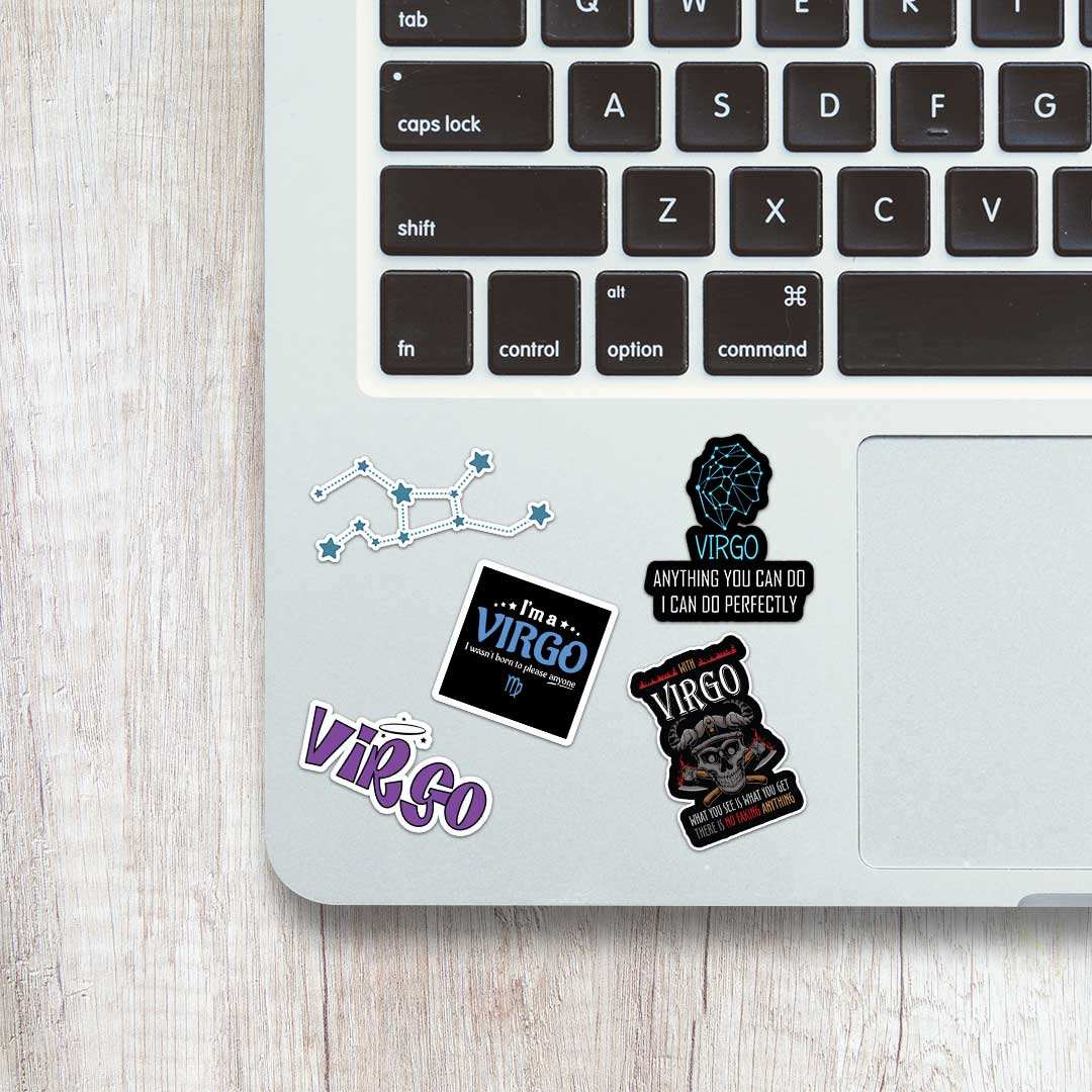 Virgo Mini Sticker Sheet waterproof vinyl decal for laptop, bike, car & bottle
