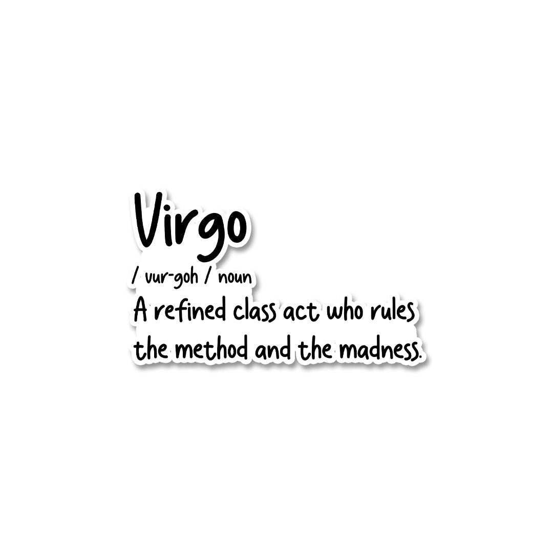 Virgo Sticker waterproof vinyl decal for laptop, bike, car & bottle