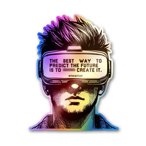 Visionary Reality Holographic Stickers waterproof vinyl decal for laptop, bike, car & bottle