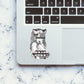 Waifu Material 0.1 Sticker waterproof vinyl decal for laptop, bike, car & bottle