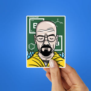 Walter Sticker waterproof vinyl decal for laptop, bike, car & bottle