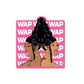 Wap Sticker waterproof vinyl decal for laptop, bike, car & bottle