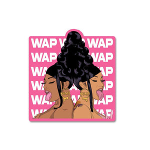 Wap Sticker waterproof vinyl decal for laptop, bike, car & bottle