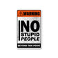 Warning Beyond This Point Sticker waterproof vinyl decal for laptop, bike, car & bottle