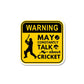 Warning May Constantly Talk About Cricket Sticker waterproof vinyl decal for laptop, bike, car & bottle