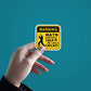Warning May Constantly Talk About Cricket Sticker waterproof vinyl decal for laptop, bike, car & bottle