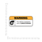 Warning The Vehicle Bumper Sticker waterproof vinyl decal for laptop, bike, car & bottle