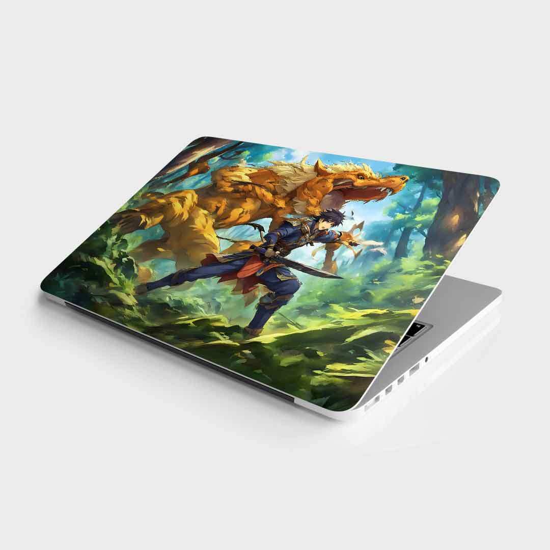 Warrior Laptop Skin waterproof vinyl decal for laptop, bike, car & bottle