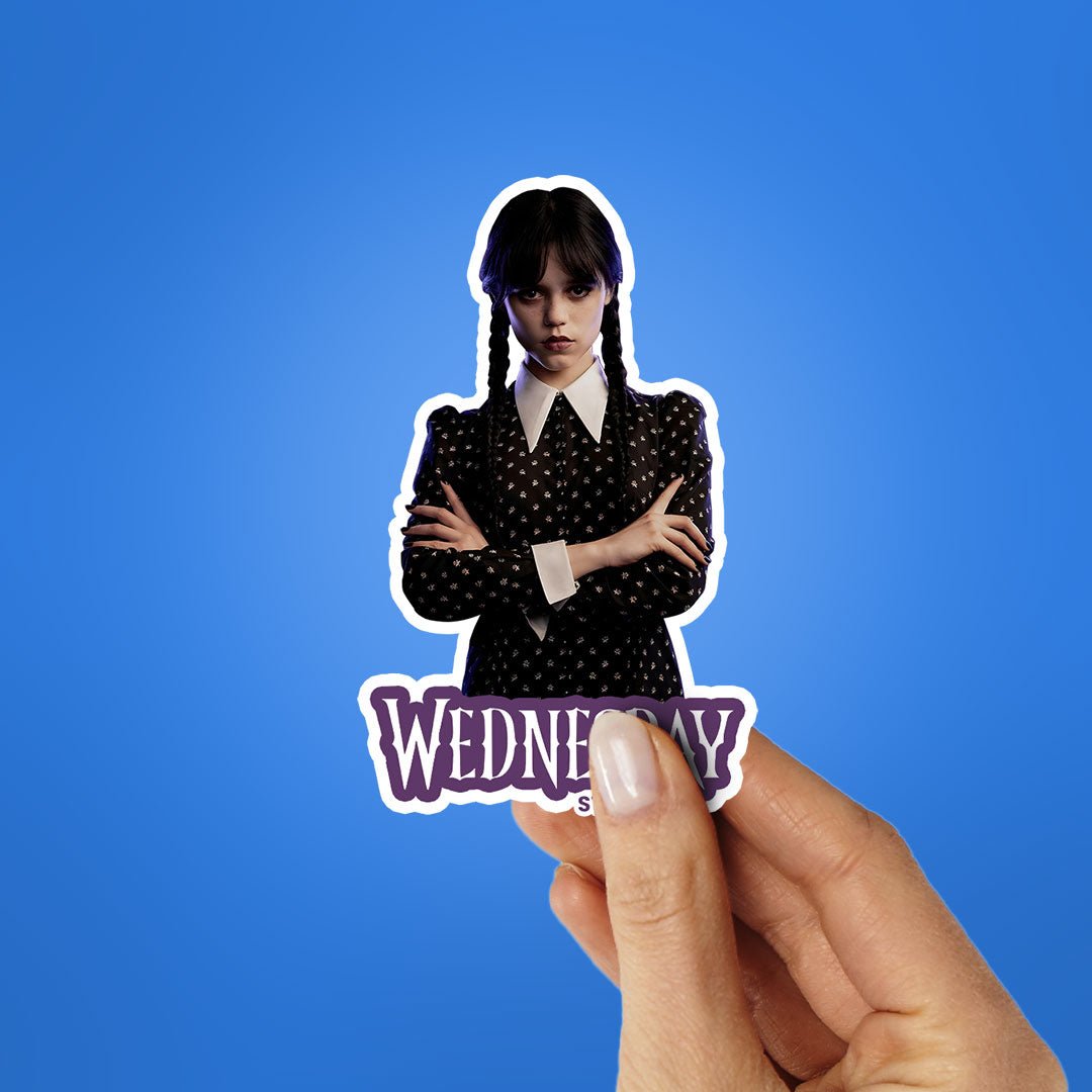 WEDNESDAY Sticker waterproof vinyl decal for laptop, bike, car & bottle