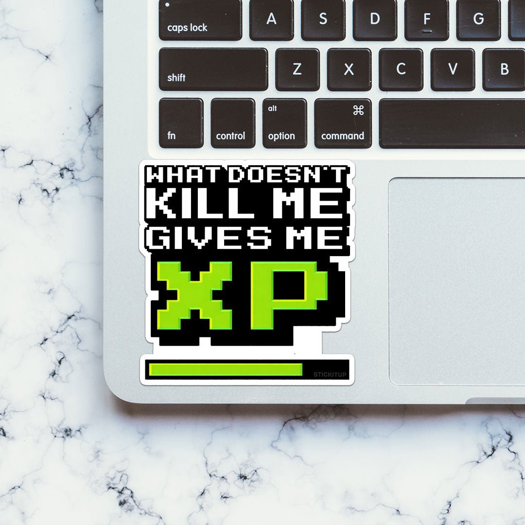 What Doesnt Kill Me Gives Me XP Sticker - Stickers | STICK IT UP