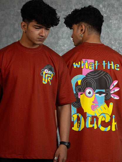 WHAT THE DUCK T - SHIRT waterproof vinyl decal for laptop, bike, car & bottle