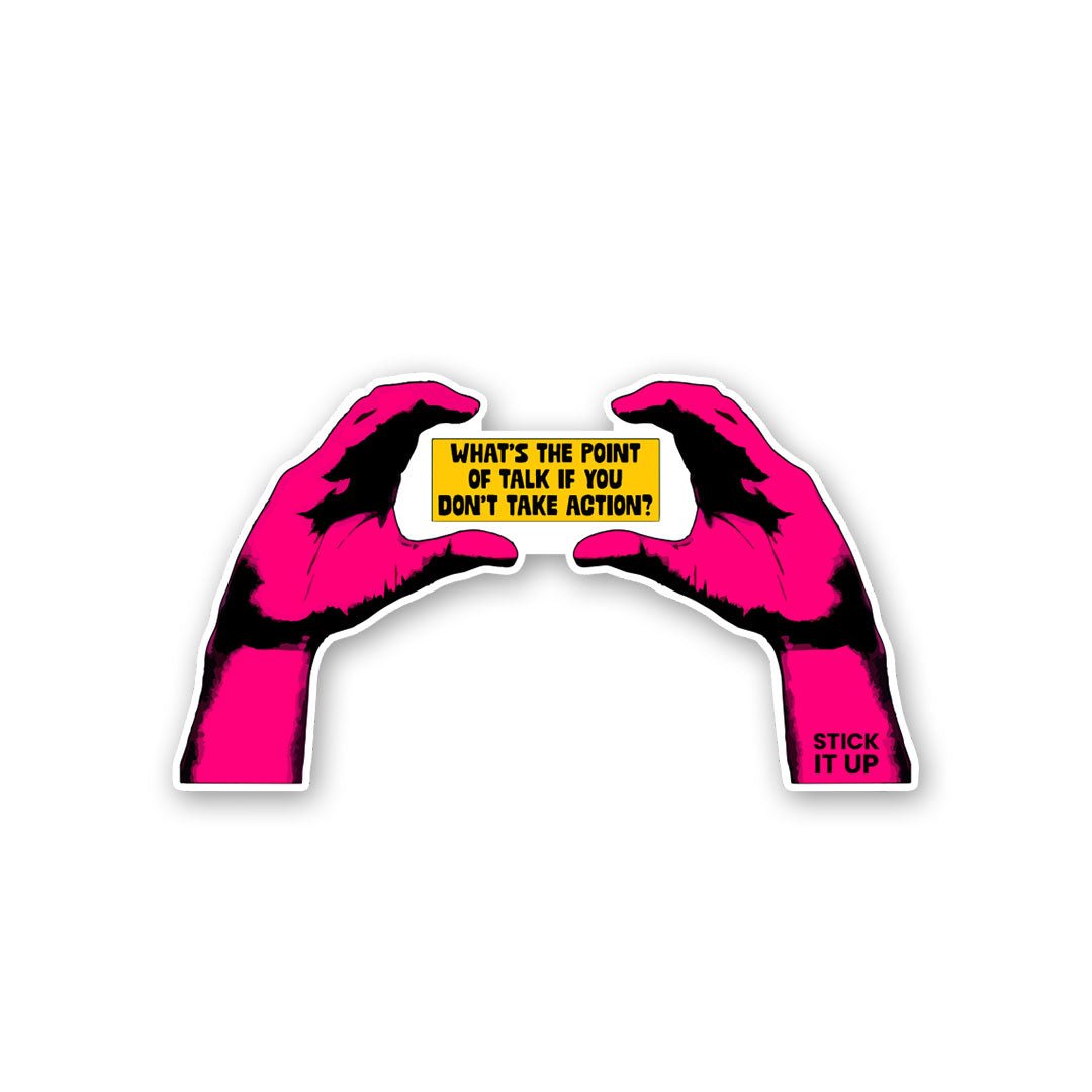 What's The Point Sticker waterproof vinyl decal for laptop, bike, car & bottle