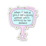 WHEN I LOOK AT YOU Sticker waterproof vinyl decal for laptop, bike, car & bottle