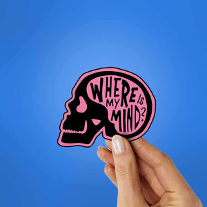 Where Is My Mind Sticker waterproof vinyl decal for laptop, bike, car & bottle