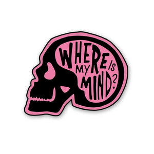 Where Is My Mind Sticker waterproof vinyl decal for laptop, bike, car & bottle