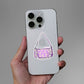 WHITE FLOWER BAG Sticker waterproof vinyl decal for laptop, bike, car & bottle