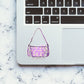 WHITE FLOWER BAG Sticker waterproof vinyl decal for laptop, bike, car & bottle