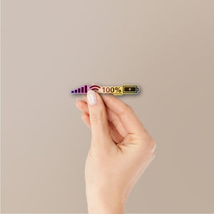 WiFi Battery 100% Holographic Stickers - Holographic stickers | STICK IT UP