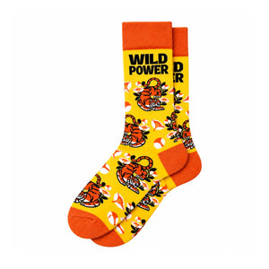 Wild Power Tiger Unisex Socks, Crew Length - Socks | STICK IT UP