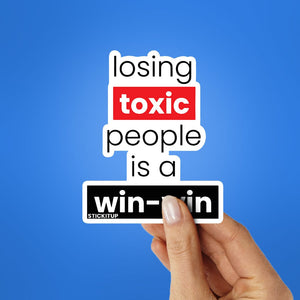 Win Win Sticker waterproof vinyl decal for laptop, bike, car & bottle
