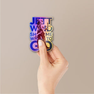 Wind Show Me Where to Go Holographic Stickers - Holographic stickers | STICK IT UP