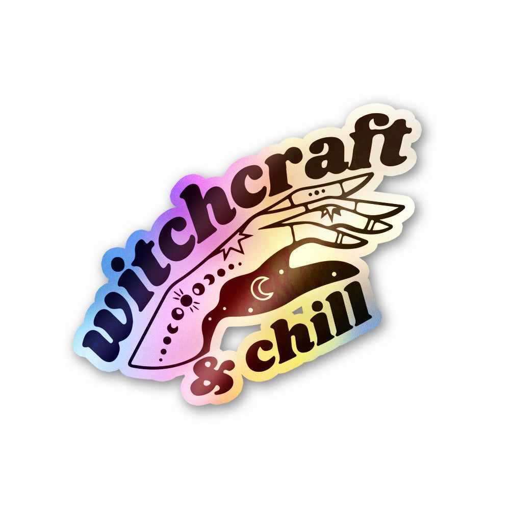 Witchcraft Holographic Stickers waterproof vinyl decal for laptop, bike, car & bottle