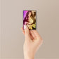 Woman B&W Portrait Holographic Stickers
