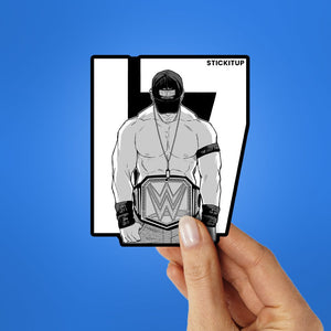 WRESTLING BEAST Sticker waterproof vinyl decal for laptop, bike, car & bottle