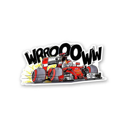 Wrroooww Sticker waterproof vinyl decal for laptop, bike, car & bottle