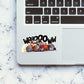 Wrroooww Sticker waterproof vinyl decal for laptop, bike, car & bottle