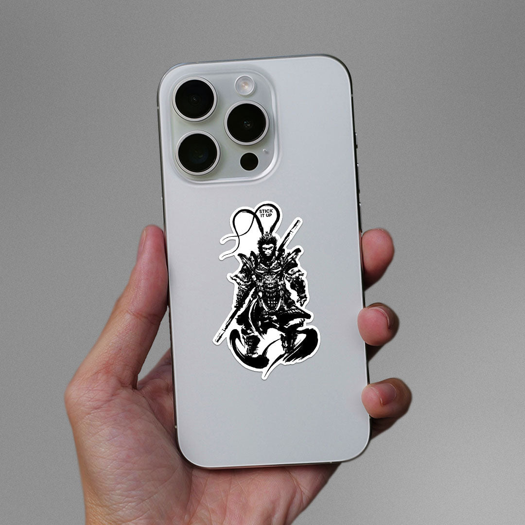 Wukong Sticker waterproof vinyl decal for laptop, bike, car & bottle